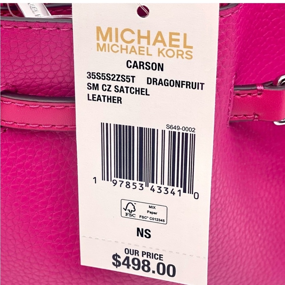 Michael Kors Carson Small Leather Satchel Crossbody and Wallet Set - Picture 12 of 13